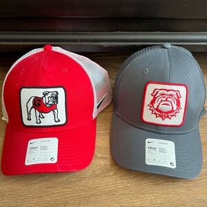 2 NWT Nike UGA trucker hats
